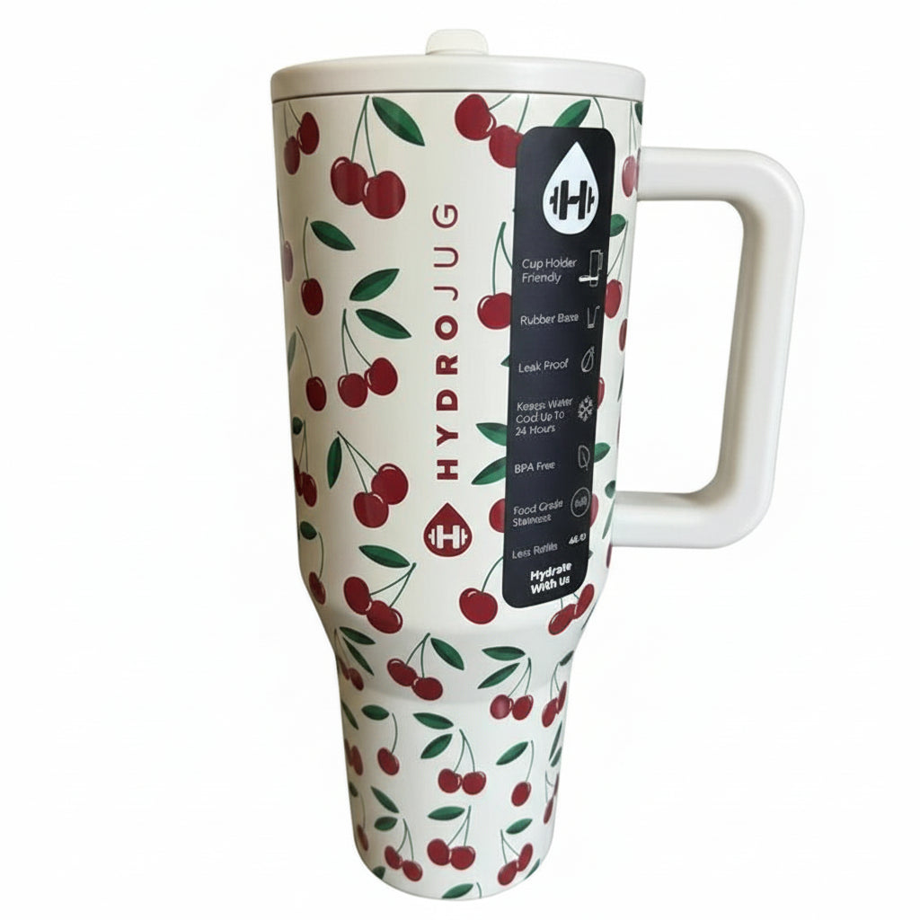 Traveler Thermal Cup 32oz with Handle and Straw