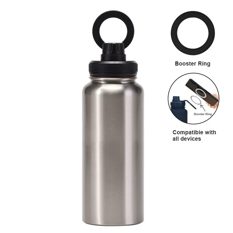 Custom water bottle with phone holder 1L 1000ML 32oz