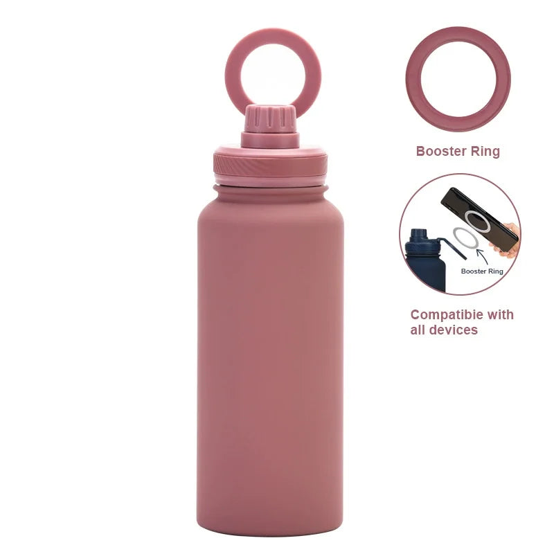 Custom water bottle with phone holder 1L 1000ML 32oz