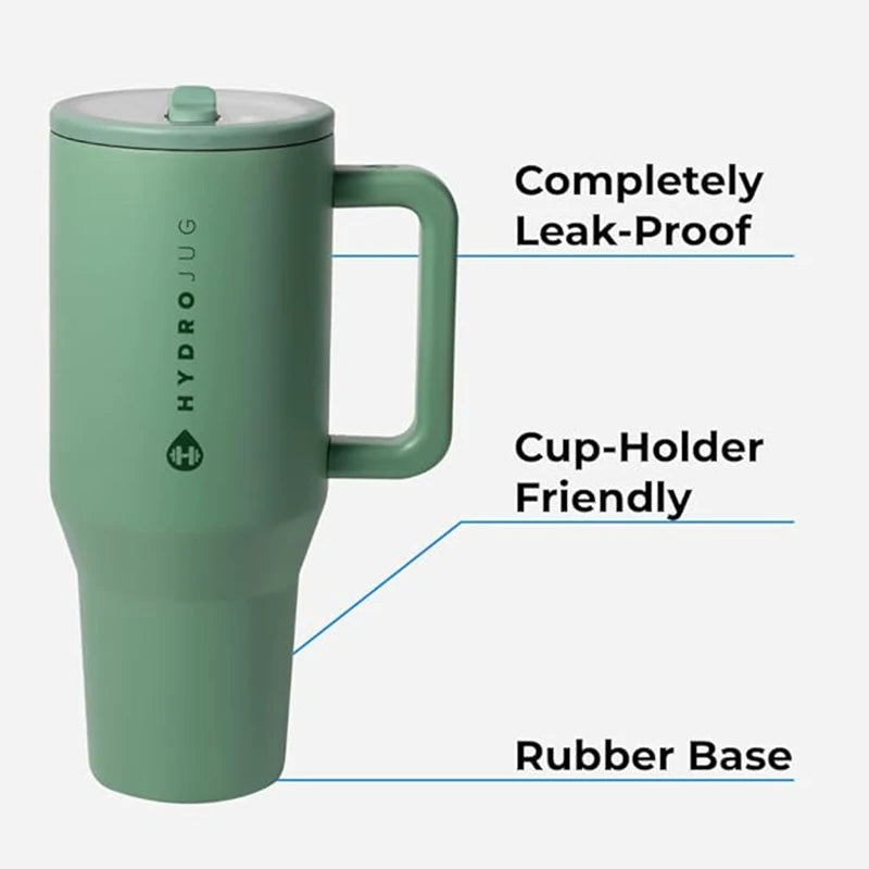 Traveler Thermal Cup 32oz with Handle and Straw
