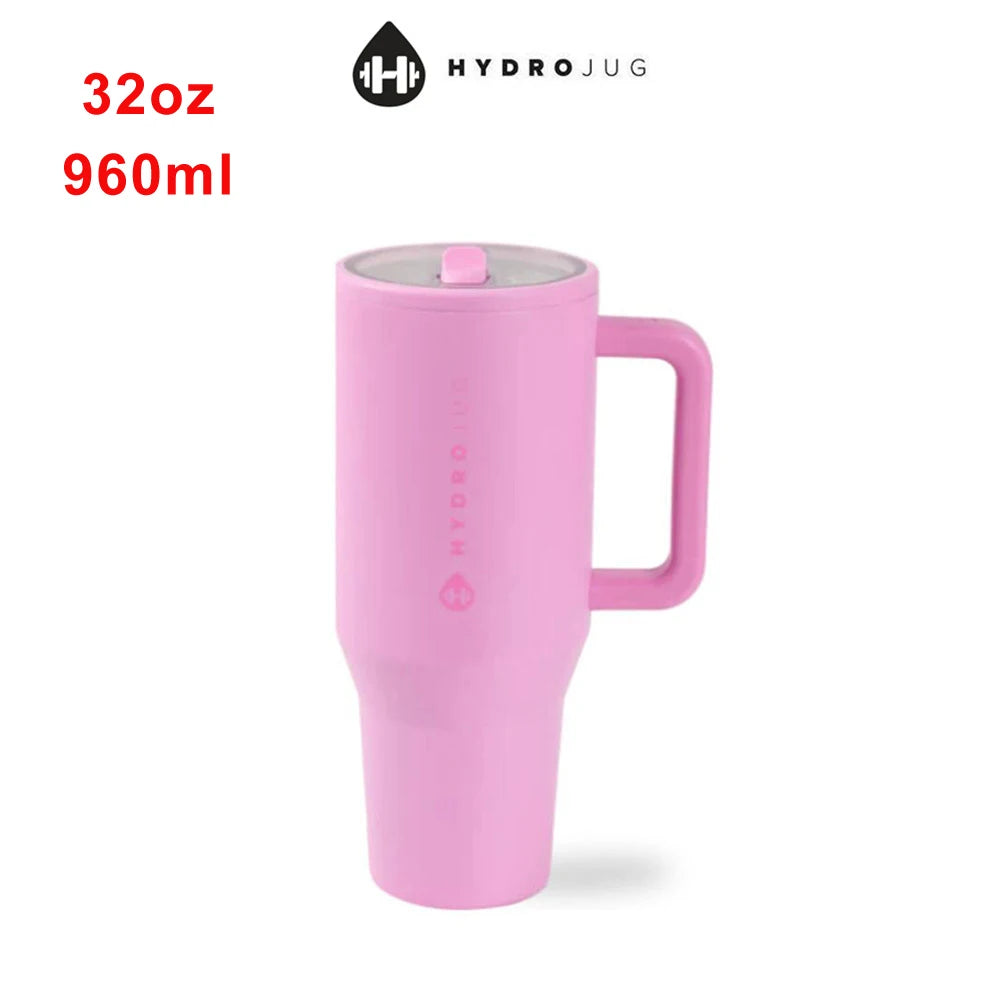 Traveler Thermal Cup 32oz with Handle and Straw