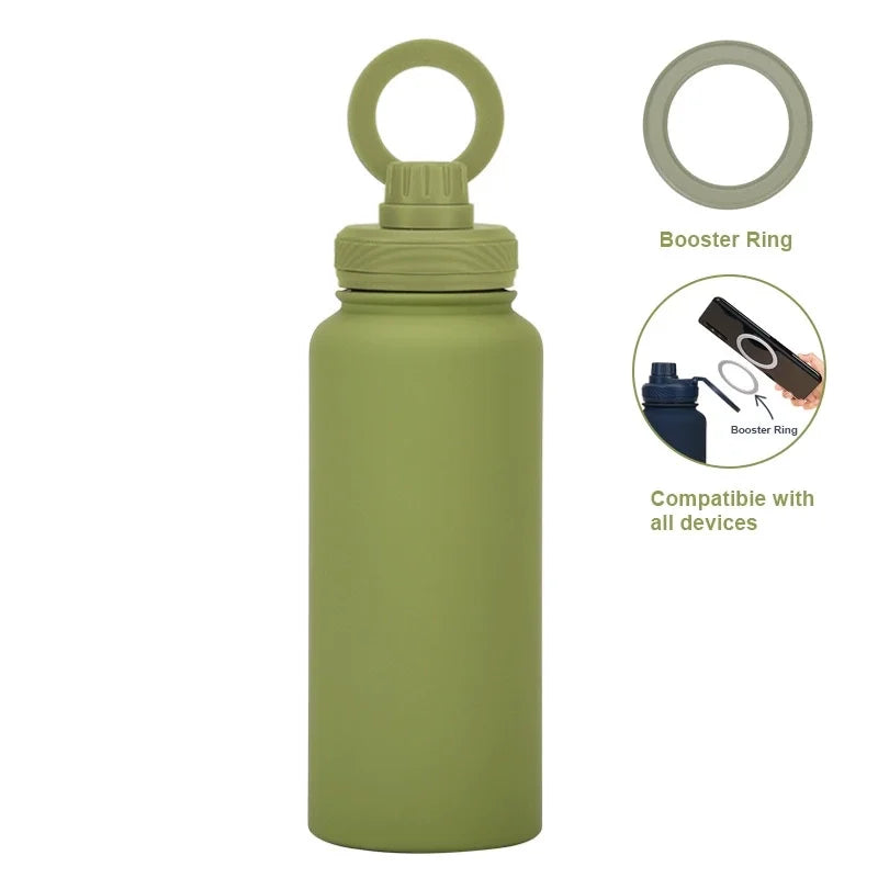Custom water bottle with phone holder 1L 1000ML 32oz