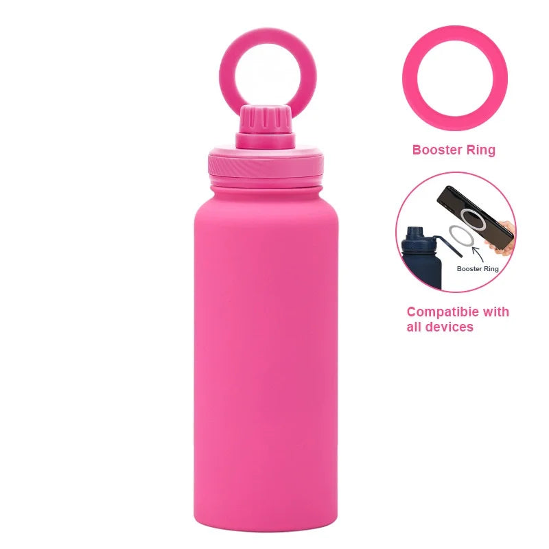 Custom water bottle with phone holder 1L 1000ML 32oz