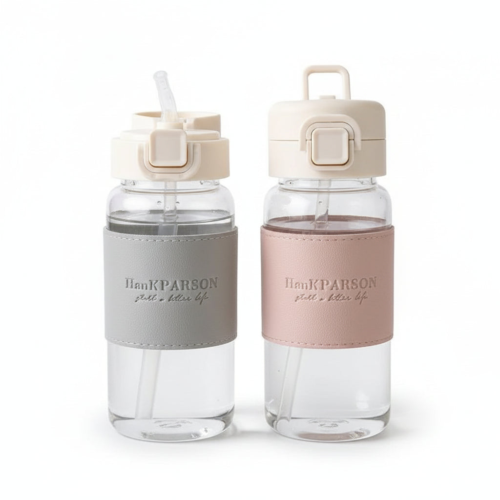 Infant Bottle 500ml with Straw and Pop-Up Anti-Leak Cap