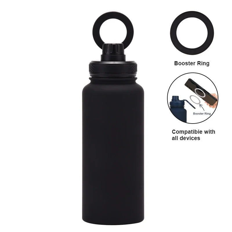 Custom water bottle with phone holder 1L 1000ML 32oz