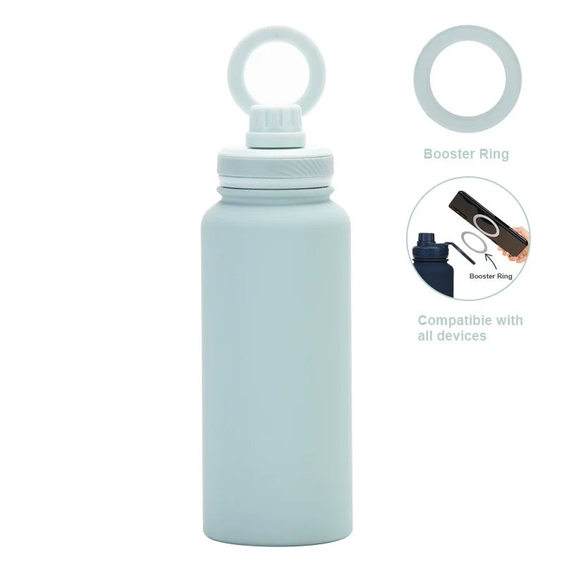 Custom water bottle with phone holder 1L 1000ML 32oz