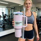 40oz insulating cup with handle and leak-proof straw