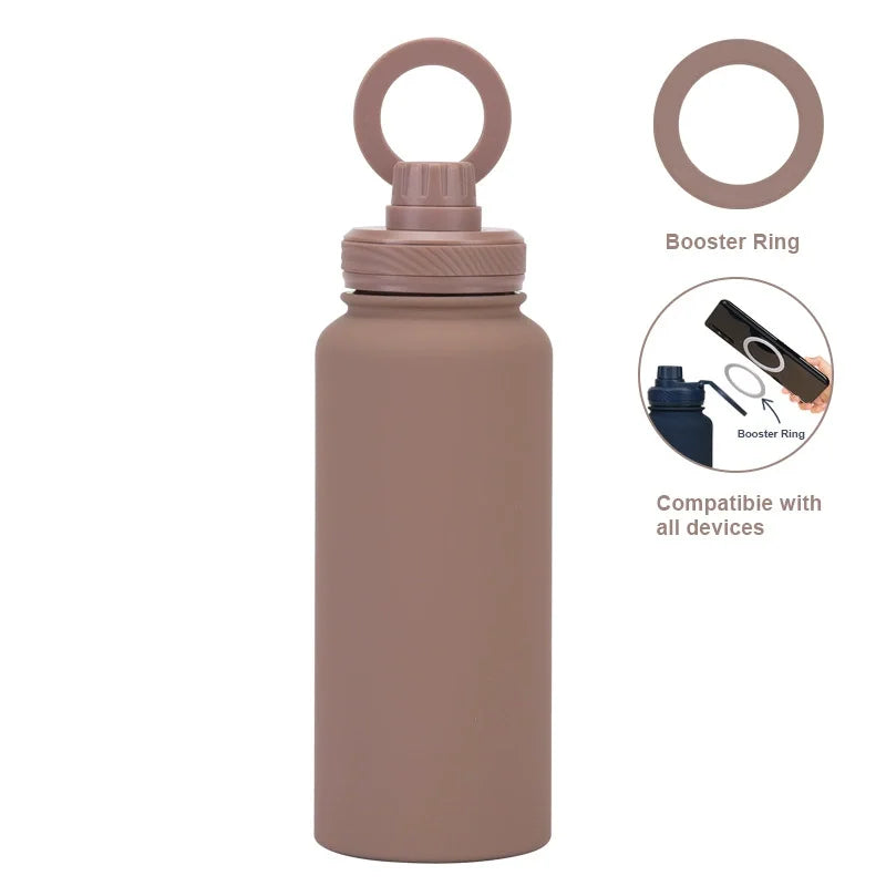 Custom water bottle with phone holder 1L 1000ML 32oz