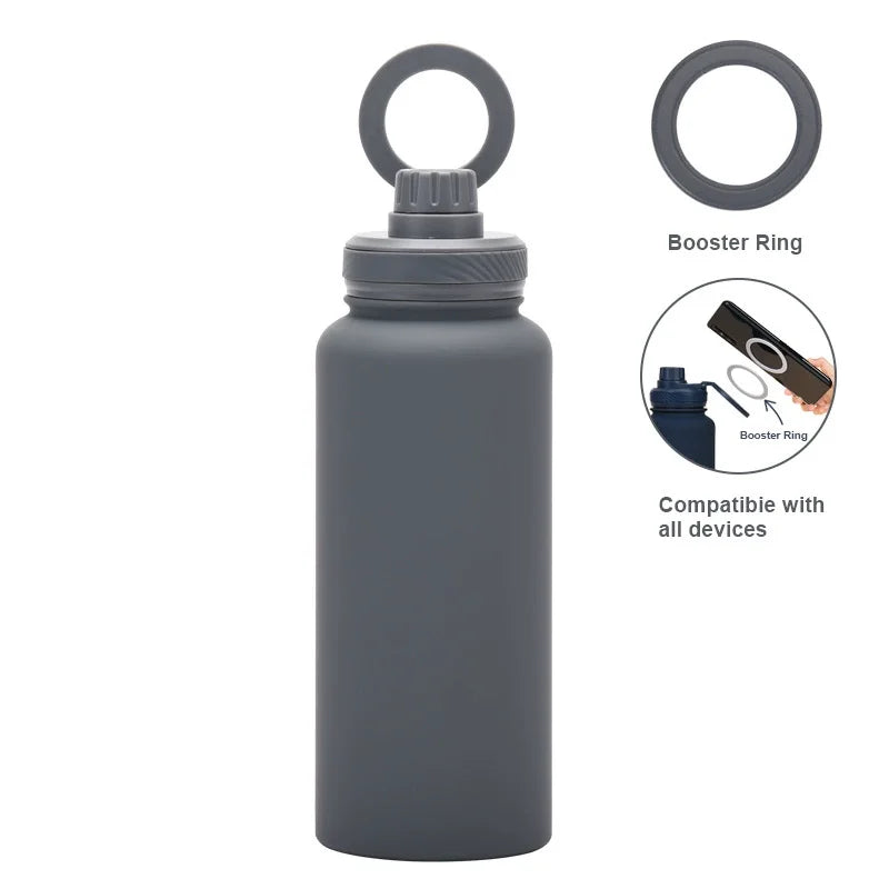 Custom water bottle with phone holder 1L 1000ML 32oz