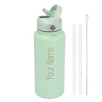 Custom water bottle with straw 1000ml/1L/32oz
