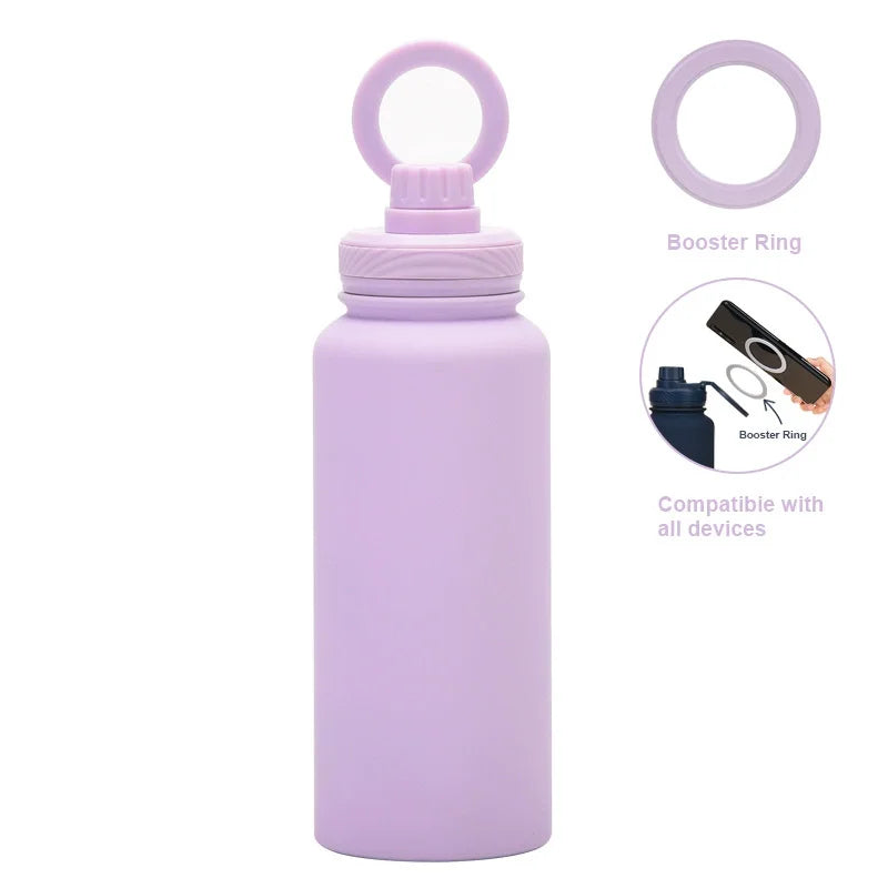 Custom water bottle with phone holder 1L 1000ML 32oz