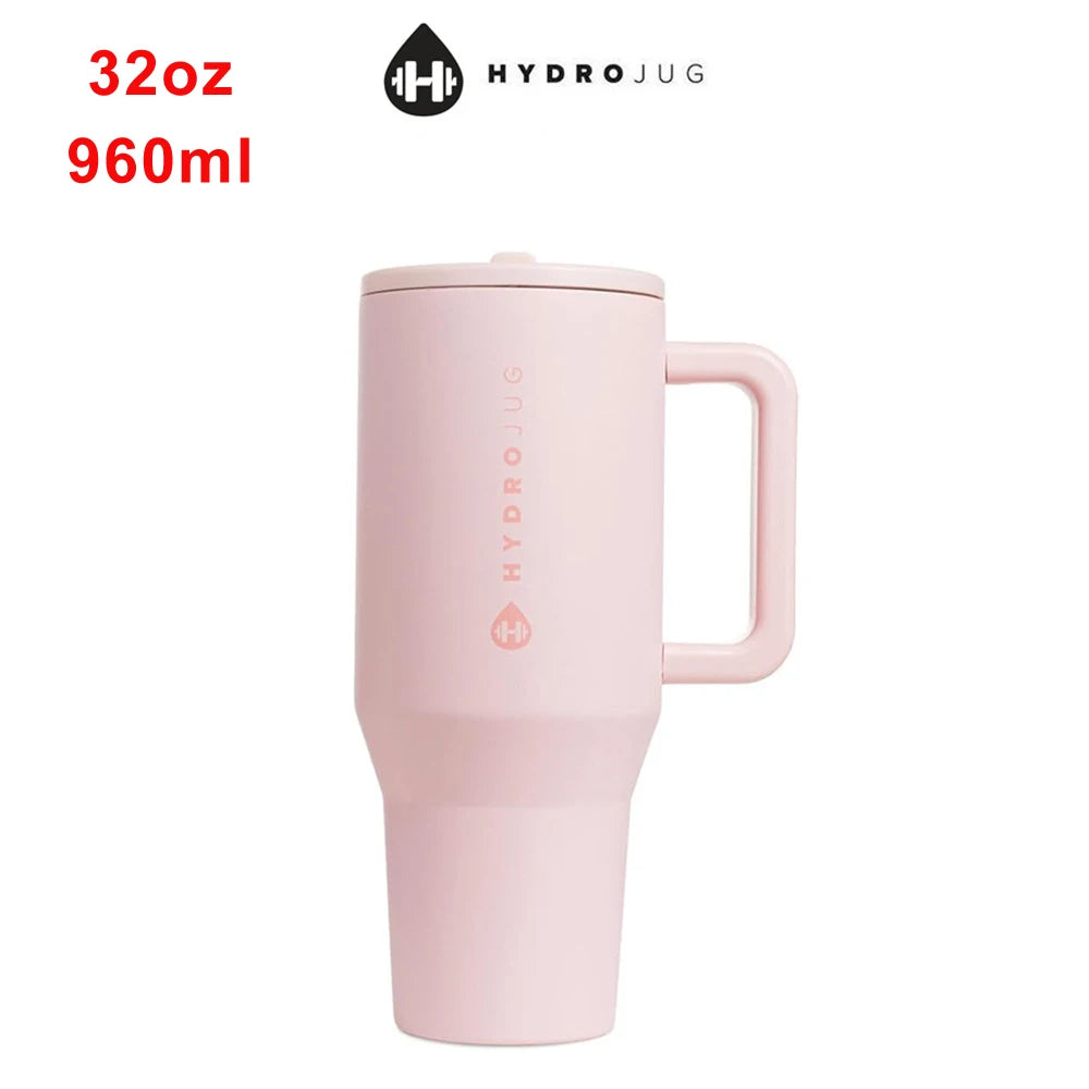Traveler Thermal Cup 32oz with Handle and Straw