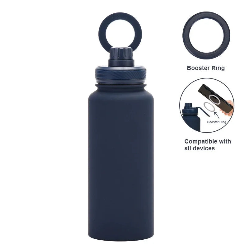 Custom water bottle with phone holder 1L 1000ML 32oz