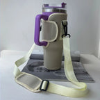 Mug cover for Stanley Quencher with adjustable shoulder strap