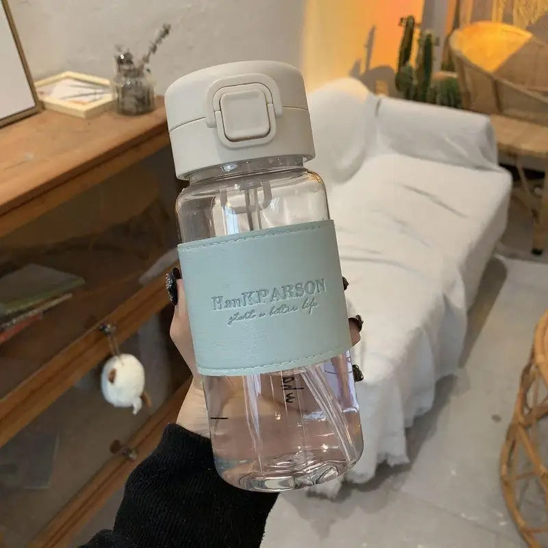 Infant Bottle 500ml with Straw and Pop-Up Anti-Leak Cap