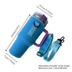 Mug cover for Stanley Quencher with adjustable shoulder strap