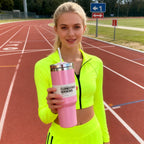 40oz insulating cup with handle and leak-proof straw