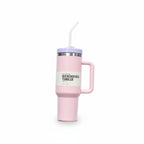 40oz insulating cup with handle and leak-proof straw